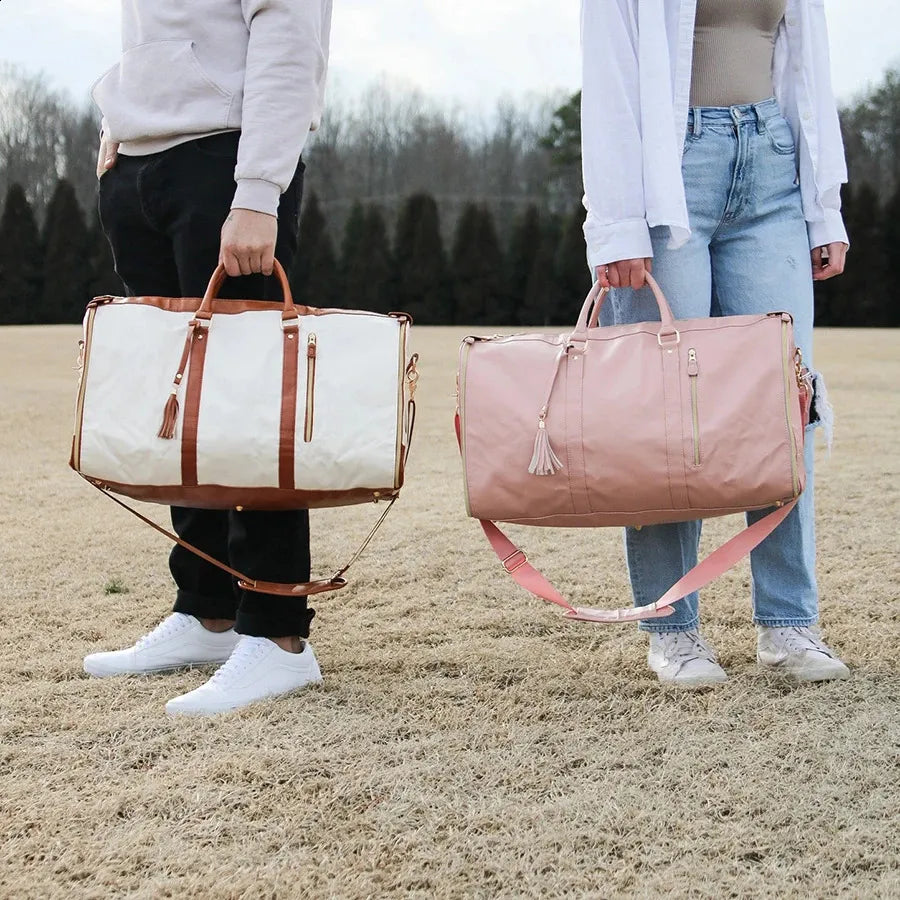 Overnight essentials packed in lightweight foldable bag
