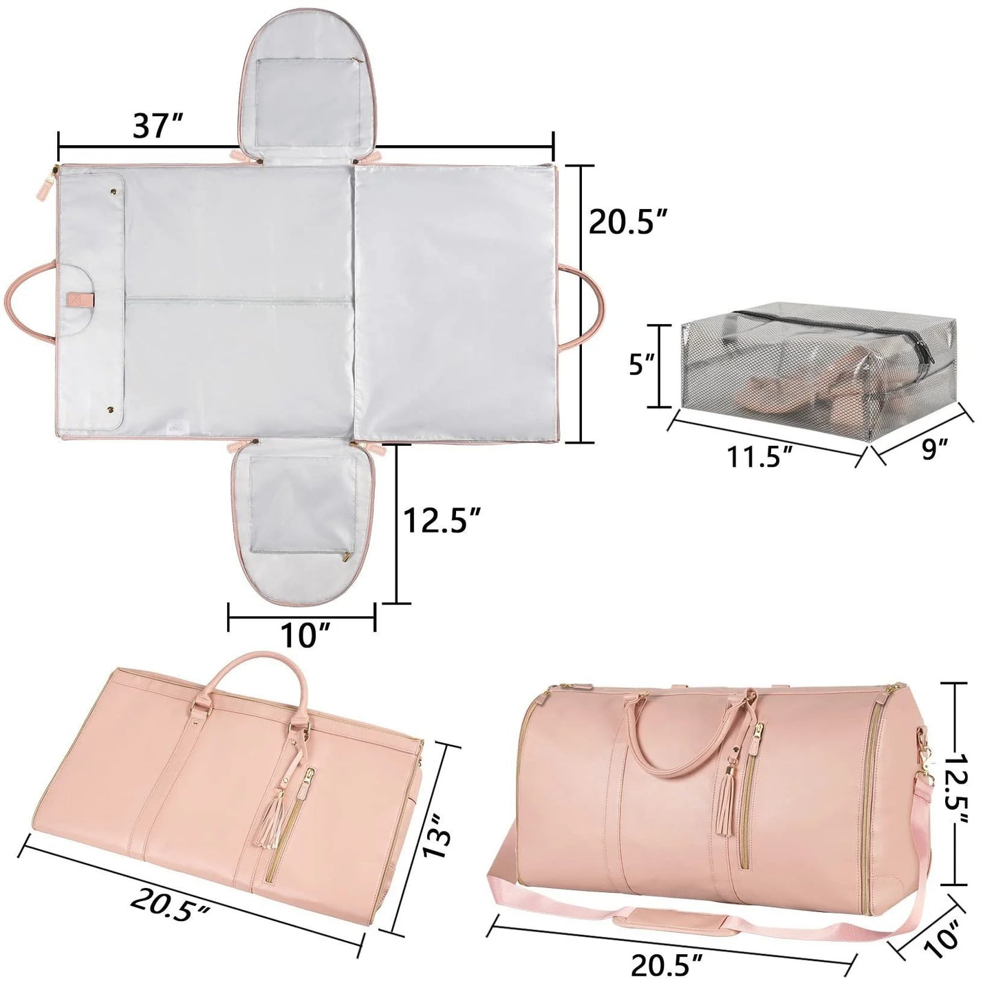 Portable foldable travel bag – waterproof, durable, and easy to pack