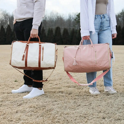 Overnight essentials packed in lightweight foldable bag