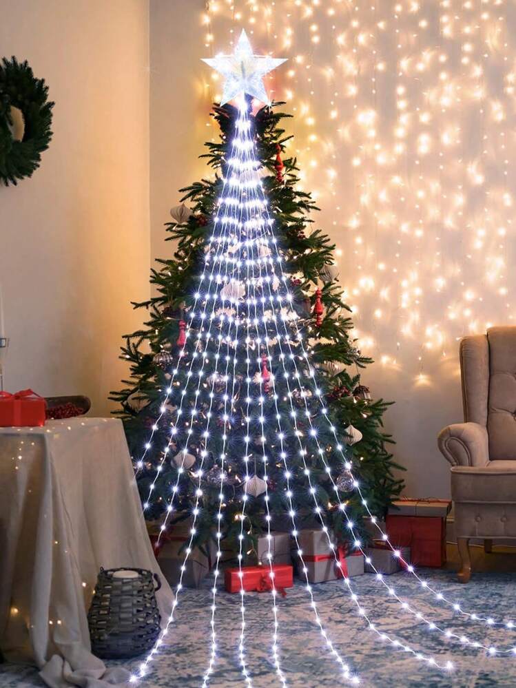 LED Christmas Star Waterfall lights