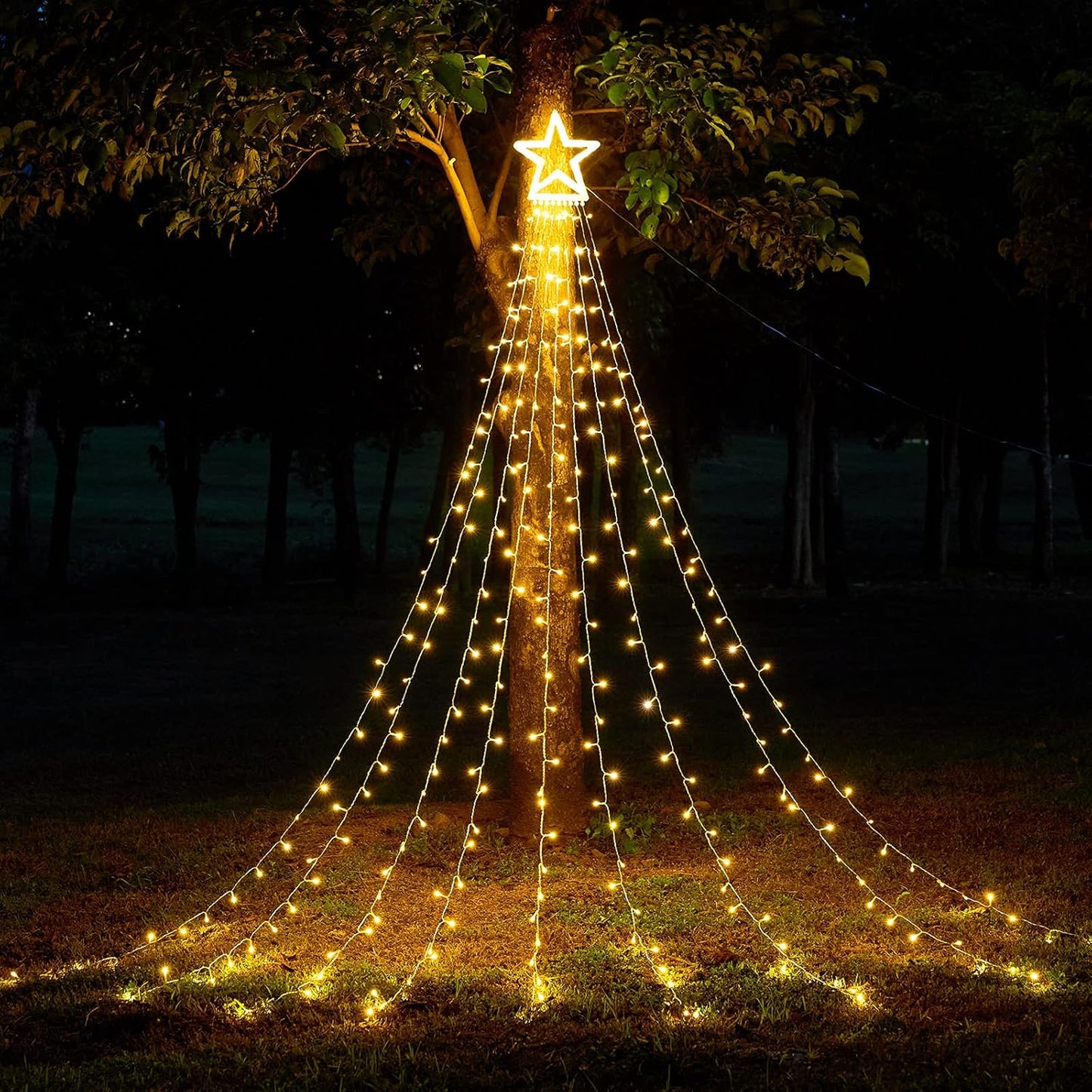 LED Christmas Star Waterfall lights